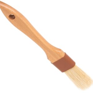 SPARTA 4037200 Boarhair Pastry Brush, Basting Brush With Angled Brushhead, 1 Inches, Brown