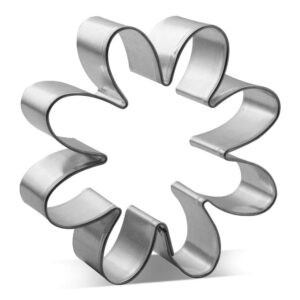 daisy cookie cutter 3 inch - made in the usa – foose cookie cutters tin plated steel daisy cookie mold