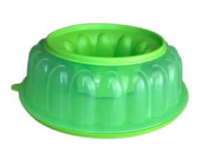 jel-ring jello mold,6 cups, color green (1)