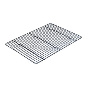 chicago metallic professional non-stick cooling rack, 16.75-inch-by-11.75-inch, black