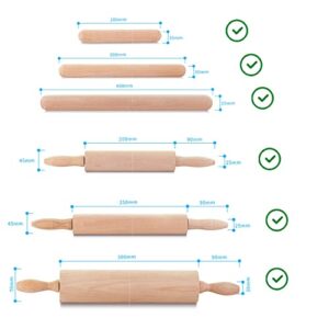 YYST Rolling Pin Holder Rolling Pin Display Rack Rolling Pin Storage - Hardware Included - No Rolling Pin-4/PK