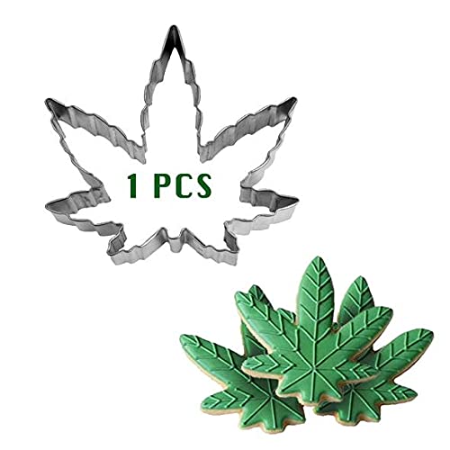 Marijuana Leaf Plant Cookie Cutter 4" Smoke Pot Joint Leaf Bud