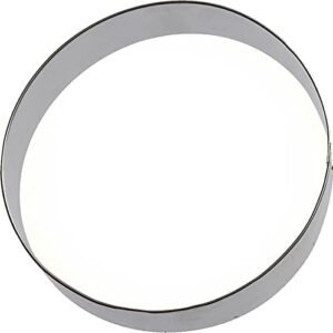 biscuit circle shape 5 inch cookie cutter from the cookie cutter shop – tin plated steel cookie cutter