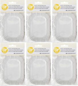 wilton baking cups white petite loaf 50 pack (6-pack)