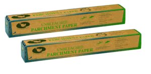 beyond gourmet unbleached non-stick parchment paper, made in sweden, 71-square-feet, set of 2