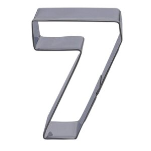 number (7) cookie cutter, premium food grade stainless steel, dishwasher safe