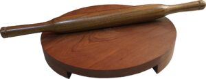 wooden belan chakla, wooden chakla belan, wooden circular board with rolling pin