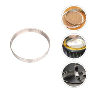 YARDWE Stainless Steel Muffin Rings Mousse Rings 9 inch Non Stick Pizza Cutter Rings Egg Pancake Rings Metal Tart Pastry Rings Molds for Cooking Baking Cakes Desserts Dough