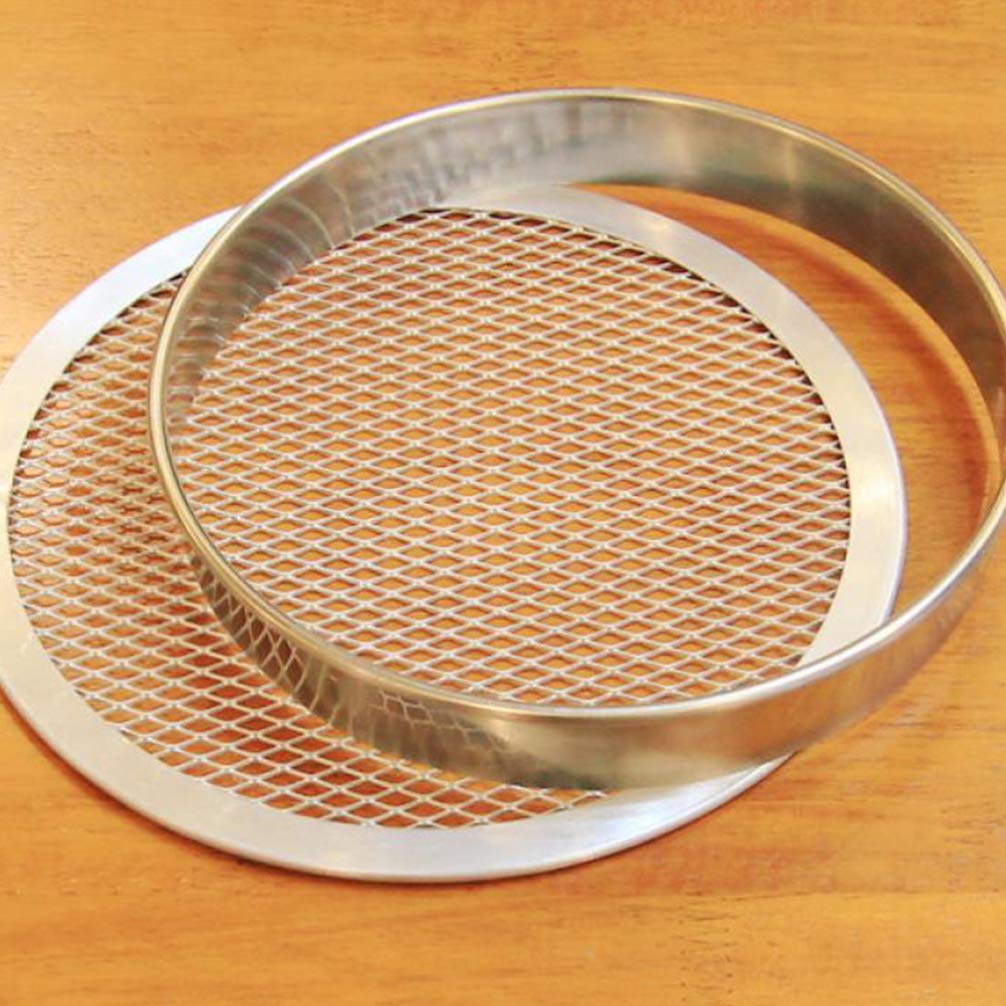 YARDWE Stainless Steel Muffin Rings Mousse Rings 9 inch Non Stick Pizza Cutter Rings Egg Pancake Rings Metal Tart Pastry Rings Molds for Cooking Baking Cakes Desserts Dough