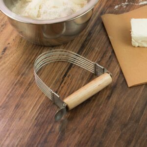 Mrs. Anderson's Baking Pastry Cutter and Dough Blender, 6-Wire, Stainless Steel with Wood Handle