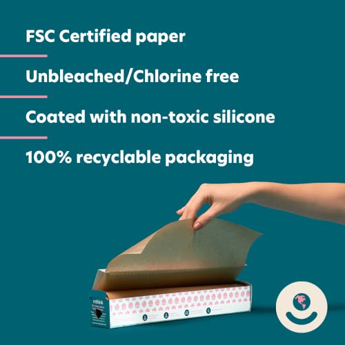 for good: Parchment Paper, 24 Half Sheets – Pre-Cut Brown Natural Baking Paper – Unbleached FSC Certified – Non-Toxic, Chlorine Free, Non-Stick Silicone-Coated Oven-Safe Paper