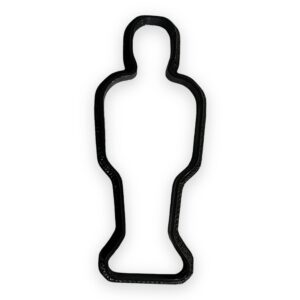 oscar cookie cutter with easy to push design (4.5 inch)