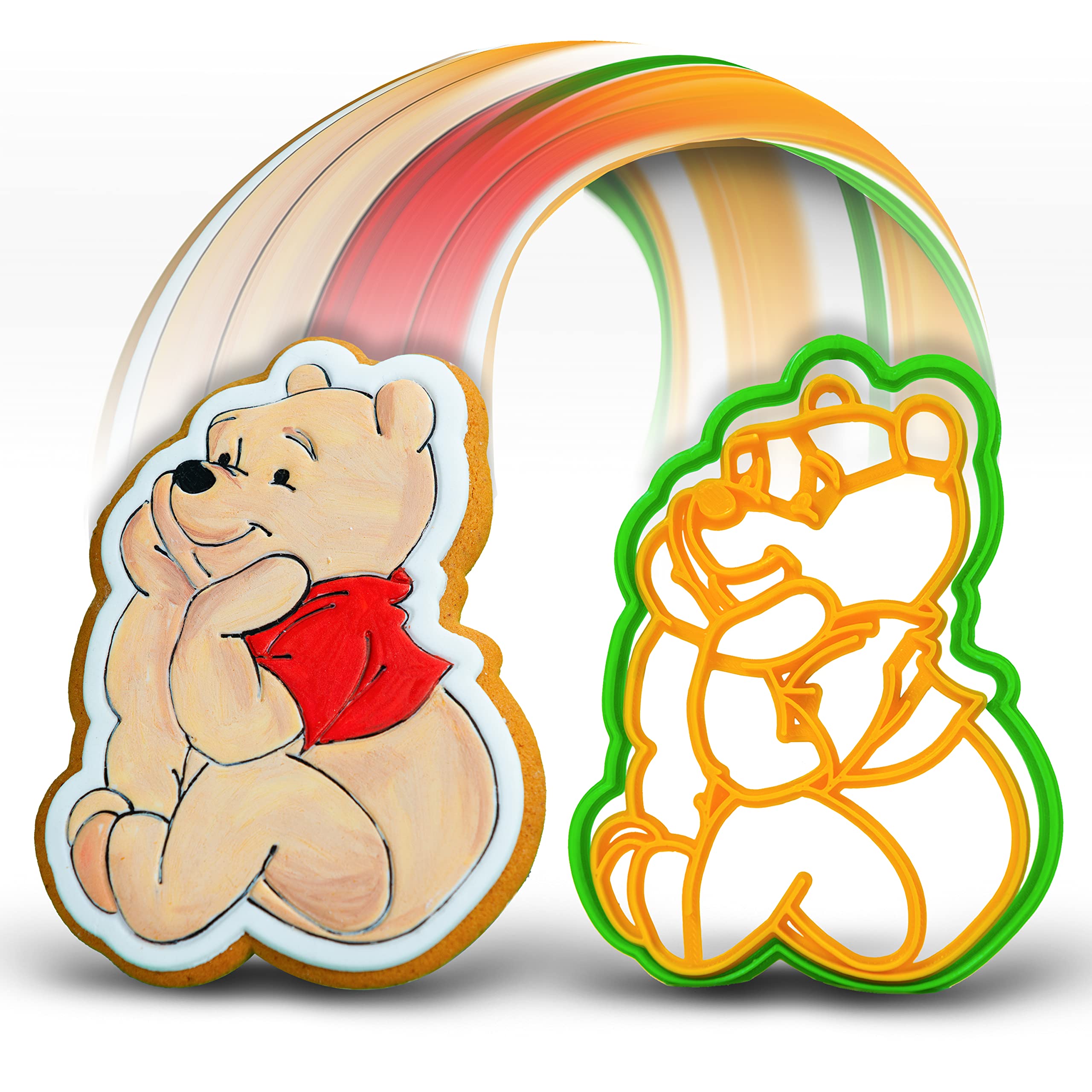 Cookie Cutter by 3DForme, Winny The Pooh Cake Fondant Frame Mold for Buscuit