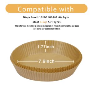 SIUDANGKA 200 Pcs Air Fryer Liners for Ninja Air Fryer, Disposable AirFryer Liners Parchment Paper Sheets Air Fryer Accessories Compatible with Ninja AF101 Air Fryer, Ninja AF150 Air Fryer XL