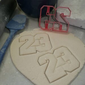 INSPIRED BY NUMBER 23 BASKETBALL LEGEND COOKIE CUTTER MADE IN USA PR4462