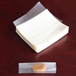 PATKAW Rice Paper, 1500 pcs Edible Glutinous Rice Paper Nougat Paper DIY Candy Wrapper Edible Candy Paper Edible Baking Paper for Canty, Nougat, Baking Pastry - 8X6.5cm