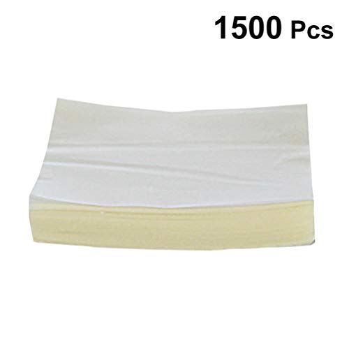 PATKAW Rice Paper, 1500 pcs Edible Glutinous Rice Paper Nougat Paper DIY Candy Wrapper Edible Candy Paper Edible Baking Paper for Canty, Nougat, Baking Pastry - 8X6.5cm