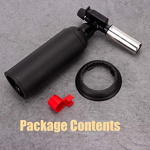 ofone Butane Torch, Refillable Kitchen Blow Torch Lighter, Cooking Culinary Torch with Safety Lock & Adjustable Flame for BBQ, Baking, Creme Brulee, Soldering, Camping