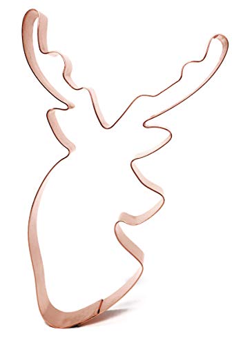 Large 6 Inch Tall Deer Hunters Trophy Buck Copper Cookie Cutter