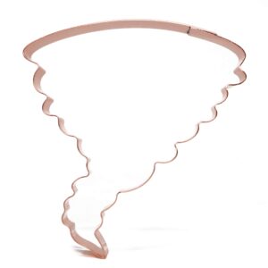 Tornado Cookie Cutter 5 X 5.25 inches - Handcrafted Copper Cookie Cutter by The Fussy Pup