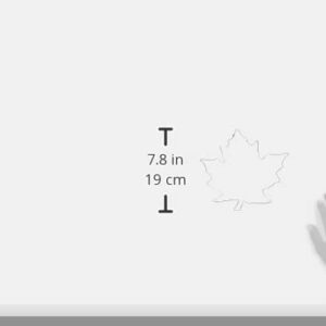 R&M International Maple Leaf 8" Stainless Steel Cookie Cutter, 8 Inches, Silver