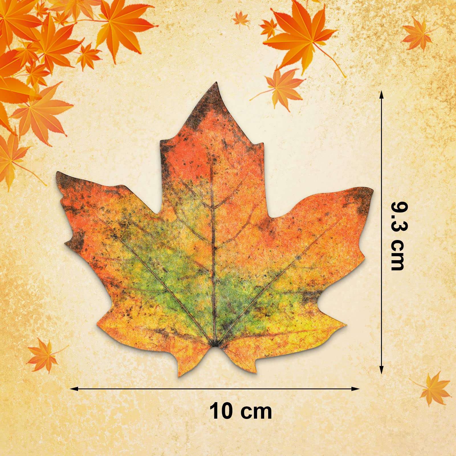 Parchment Fall Leaves Thanksgiving Cheese Paper Parchment Leaves Decorative Paper for Plate Table Charcuterie Boards Food Serving Decoration (50 Pcs)