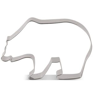 liliao grizzly bear/polar bear cookie cutter - 4.7 x 3.1 inches - woodland animal biscuit and fondant cutters - stainless steel