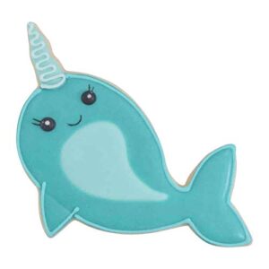 Foose Store Narwhal Cookie Cutter 4.5 Inch –Stainless Steel Cookie Cutters - Narwhal Cookie Mold