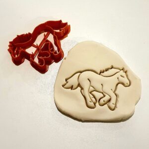 T3D Cookie Cutters Horse Cookie Cutter, Suitable for Cakes Biscuit and Fondant Cookie Mold for Homemade Treats, 3.41'' x 2.48'' x 0.55''