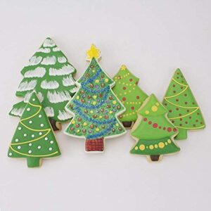 Christmas and Holiday Tree Cookie Cutters 4-Pc Set, Made in USA by Ann Clark