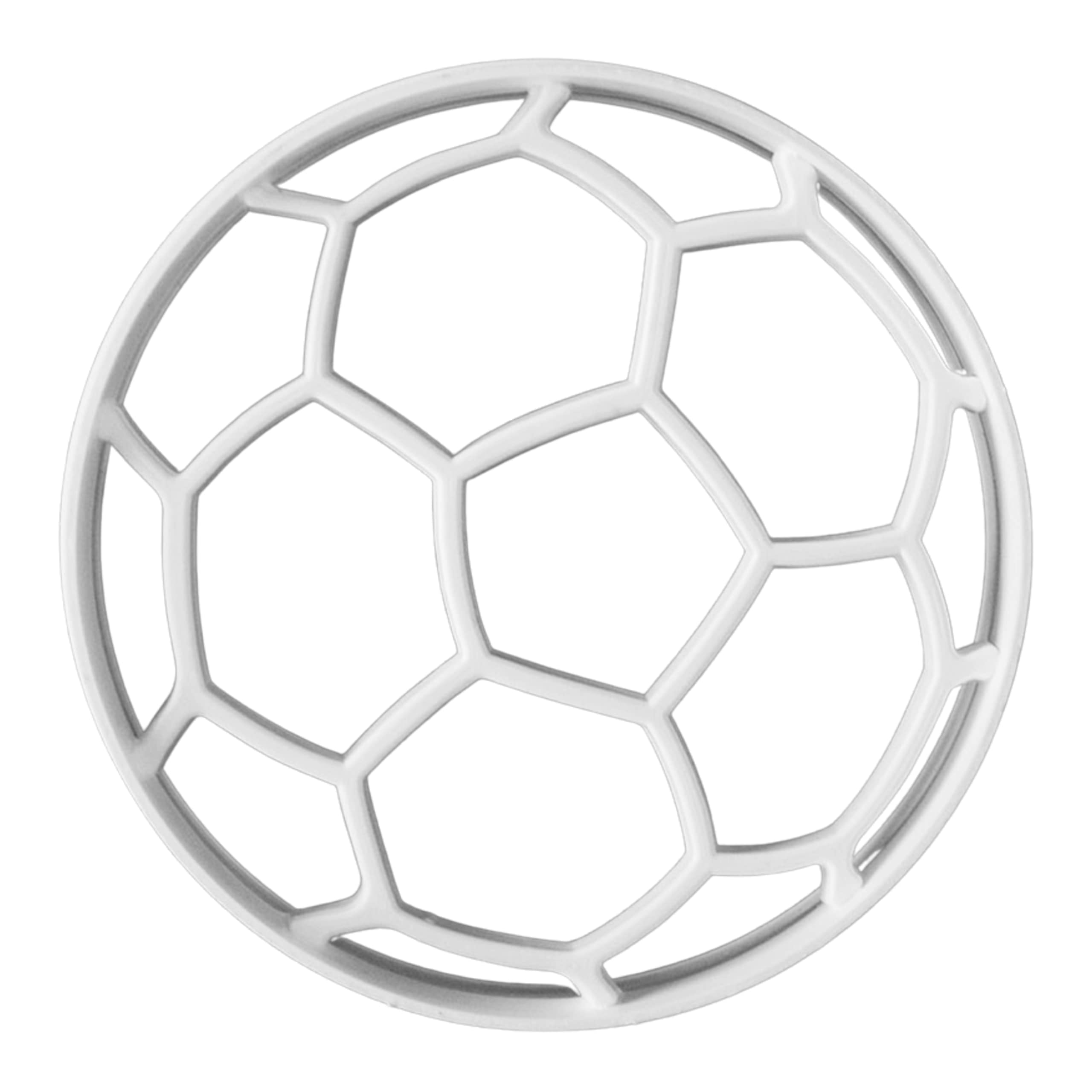 3D Soccer Ball Cookie Cutter 3.75 in – Injection Molded Plastic – Made in the USA – Foose Cookie Cutters – Cookie Mold