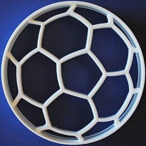 3D Soccer Ball Cookie Cutter 3.75 in – Injection Molded Plastic – Made in the USA – Foose Cookie Cutters – Cookie Mold