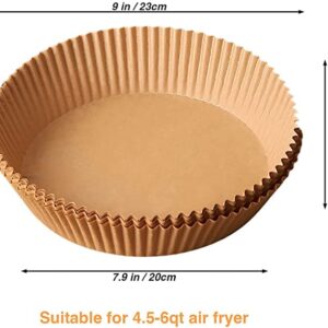 AIR FRYER LINERS 100Pcs - EASY CLEAN, NON-STICK AIR FRYER LINER- OIL PROOF, WATER PROOF AIR FRYER PAPER LINERS