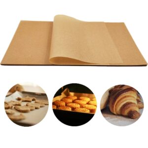 YL TRD 200 Pcs Unbleached Parchment Paper Sheets, 8x12 Inch Parchment Sheets, Uses for Baking Cookies, Cooking, Air Fryer, Grilling (8x12inch)