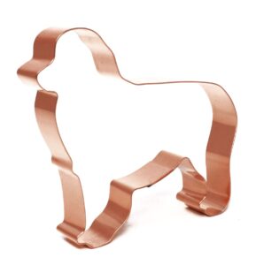 australian shepherd dog breed cookie cutter 4.25 x 3.7 inches - handcrafted copper cookie cutter by the fussy pup