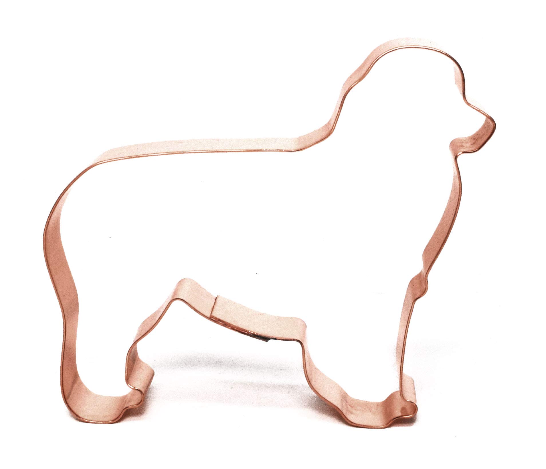 Australian Shepherd Dog Breed Cookie Cutter 4.25 X 3.7 inches - Handcrafted Copper Cookie Cutter by The Fussy Pup