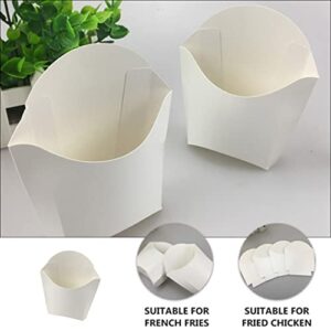 50pcsbags Paper Fry Kitchen For Multi-function Cups White Holders Chicken Snack Wedding Home French Professional Baking Bags Take Take- Holder Containers Restaurant