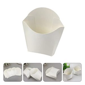 50pcsbags Paper Fry Kitchen For Multi-function Cups White Holders Chicken Snack Wedding Home French Professional Baking Bags Take Take- Holder Containers Restaurant