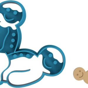 Naughty Button Cartoon Cowgirl Sex Position Cookie Cutter - Funny Adult Innapropriate Kama Sutra Sex Position (0043) (3 Inch)