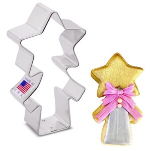 magical wand cookie cutter, 4" made in usa by ann clark