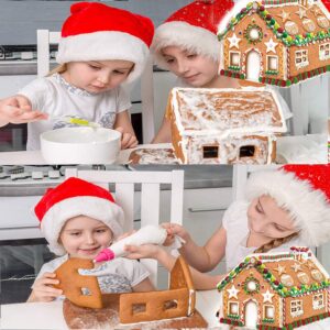 3D Christmas House Cookie Cutter Set, Gingerbread House Cutters Kit, Festive Xmas Stainless Steel Biscuit Cutter Set, Including Christmas Tree, Snowman, Reindeer, Sled Shapes, Gift Box Package(18 PCS)