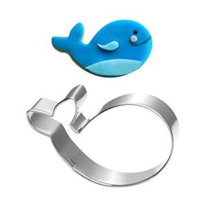 wotoy whale biscuit cookie cutter - stainless steel