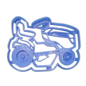yngllc rider riding mower lawn care yard landscaping equipment cookie cutter made in usa pr4672, blue