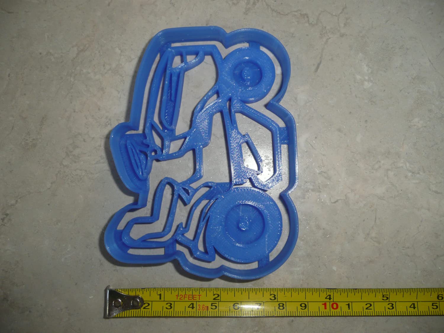 YNGLLC RIDER RIDING MOWER LAWN CARE YARD LANDSCAPING EQUIPMENT COOKIE CUTTER MADE IN USA PR4672, Blue