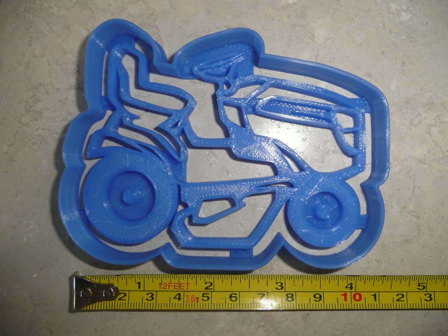 YNGLLC RIDER RIDING MOWER LAWN CARE YARD LANDSCAPING EQUIPMENT COOKIE CUTTER MADE IN USA PR4672, Blue