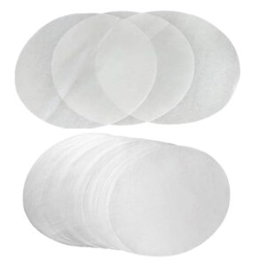 (set of 200) parchment paper 8 inch diameter round non-stick baking paper liners for cake pans circle cookies cheesecake and deep dish pizza