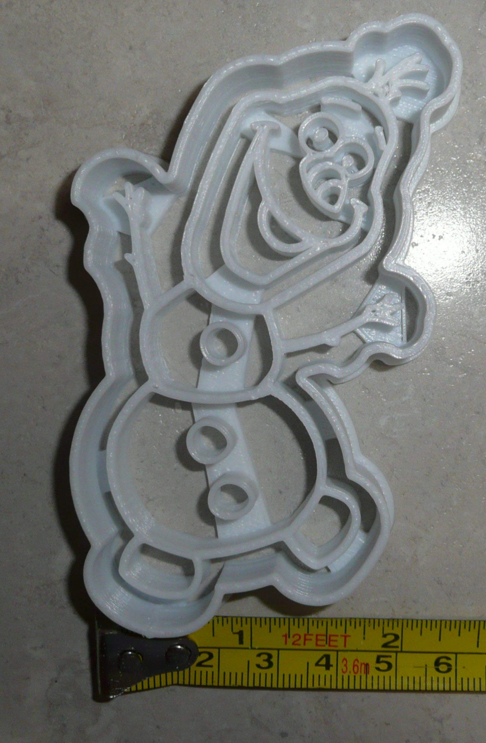 INSPIRED BY OLAF FRIENDLIEST SNOWMAN FROZEN THEME MOVIE CHARACTER COOKIE CUTTER MADE IN USA PR2647