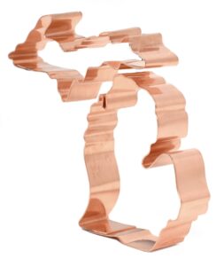 state of michigan copper cookie cutter (4 x 1.5/2.5 x 2.75)