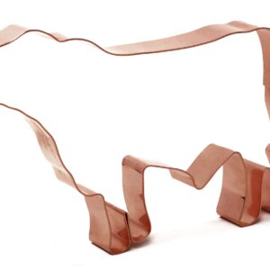 Angus Show Steer Cattle Cookie Cutter 5 X 3.5 inches - Handcrafted Copper Cookie Cutter by The Fussy Pup