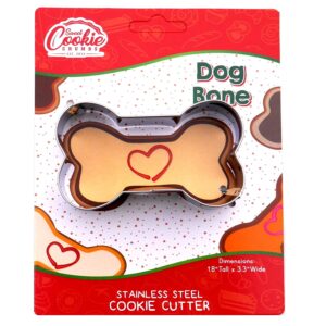 dog bone cookie cutter, premium food-grade stainless steel, dishwasher safe